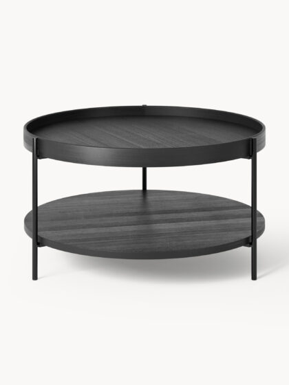 Okrągły drewniany stolik kawowy Renee /72 cm