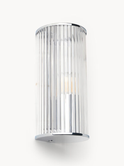 Lampa ścienna ze szkła ryflowanego Emmi