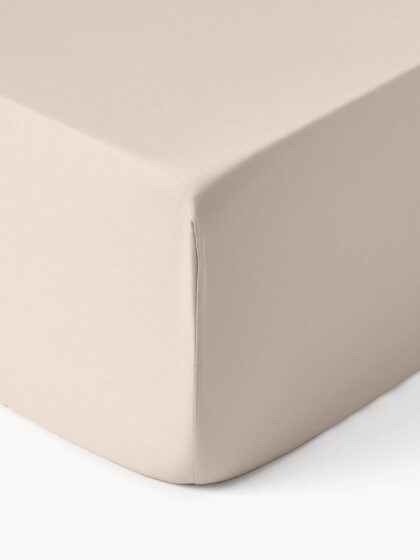 Prześcieradło z gumką z bawełny satynowej Comfort