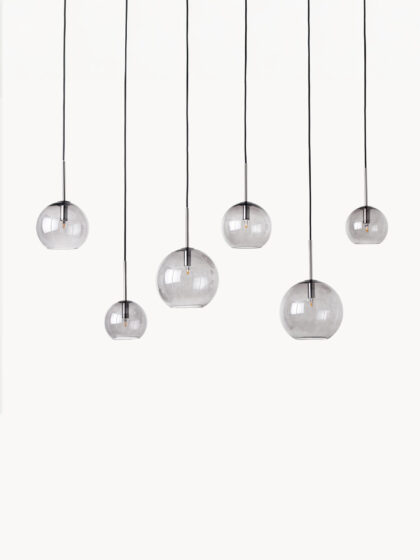 Duża lampa wisząca Raquel ze szklanej kuli