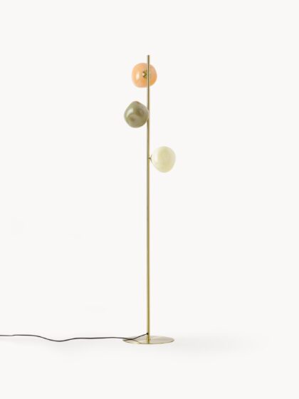 Lampa podłogowa Josie ze szkła opalowego