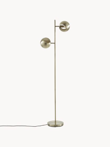 Lampa podłogowa do czytania Edgar z wykończeniem antycznym