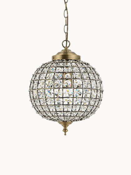Lampa wisząca Tanaro ze stali i szkła, Ø 30 cm