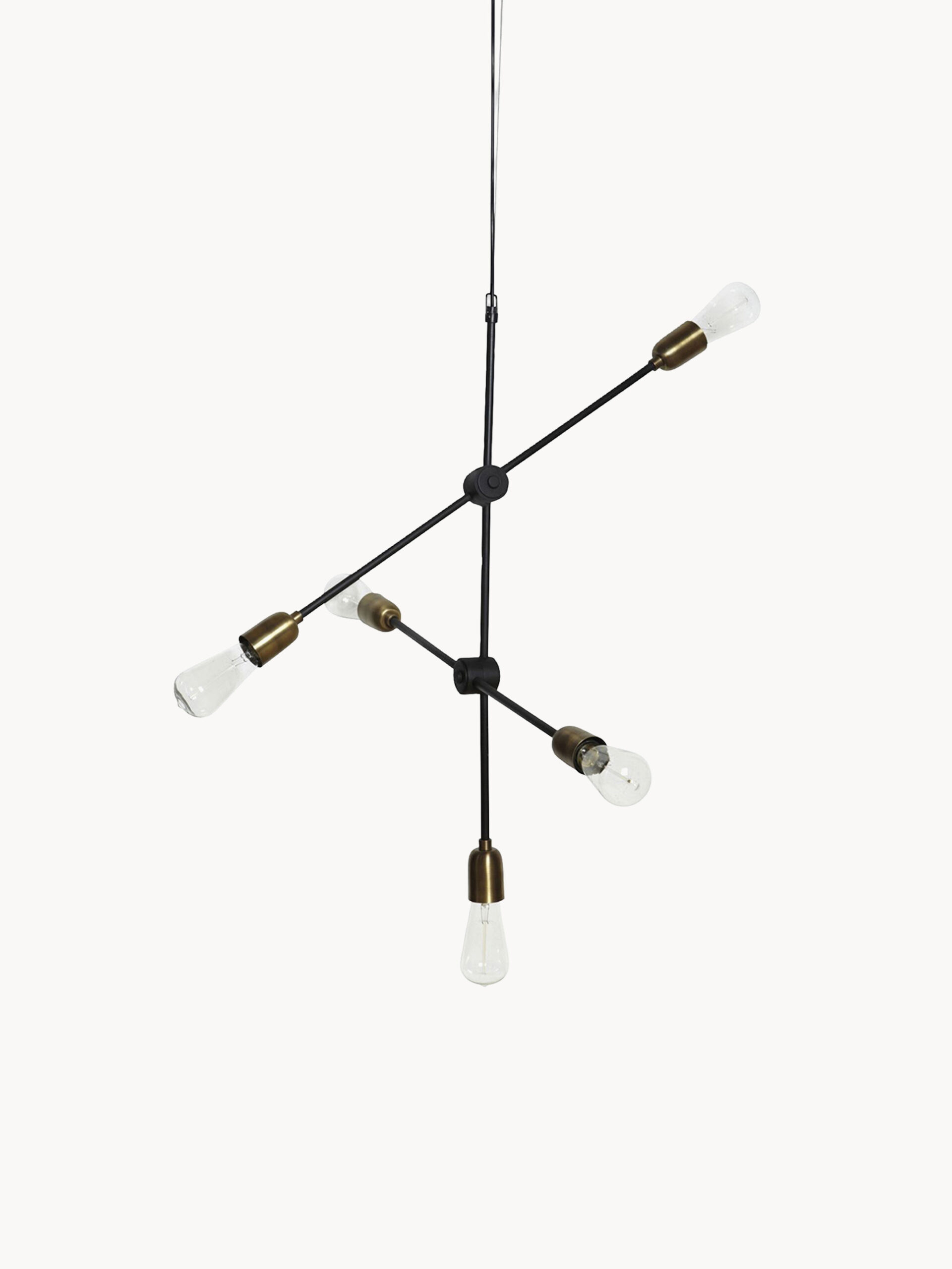 Lampa wisząca Molecular z żelaza i szkła, 78x78 cm