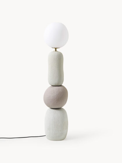 Lampa podłogowa Chakra ze szkła opalowego