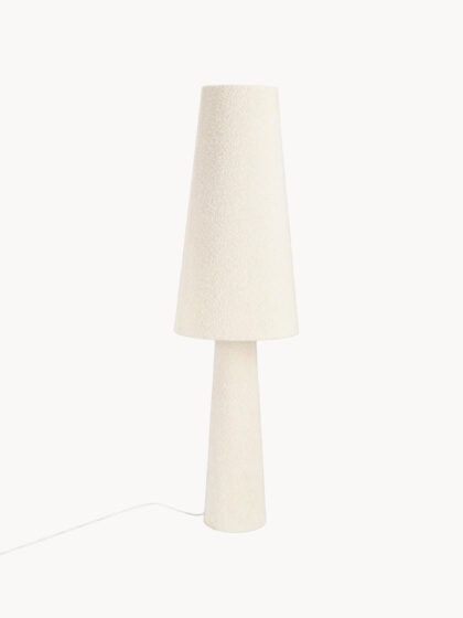 Lampa podłogowa Radha z kloszem Bouclé
