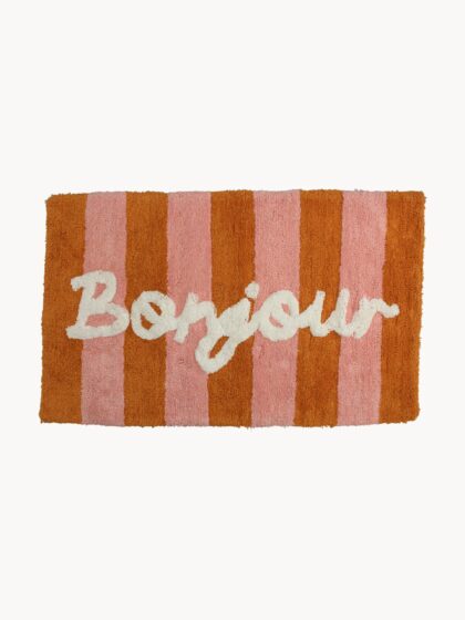 Ręcznie tuftowana bawełniana mata łazienkowa Bonjour, 50x80 cm