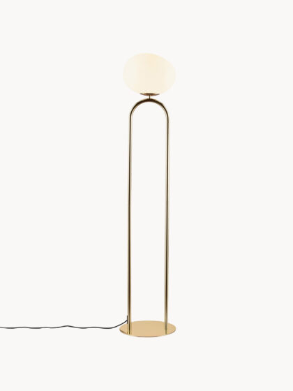 Szklana lampa podłogowa Shapes, Ø 28 cm, wys. 135 cm