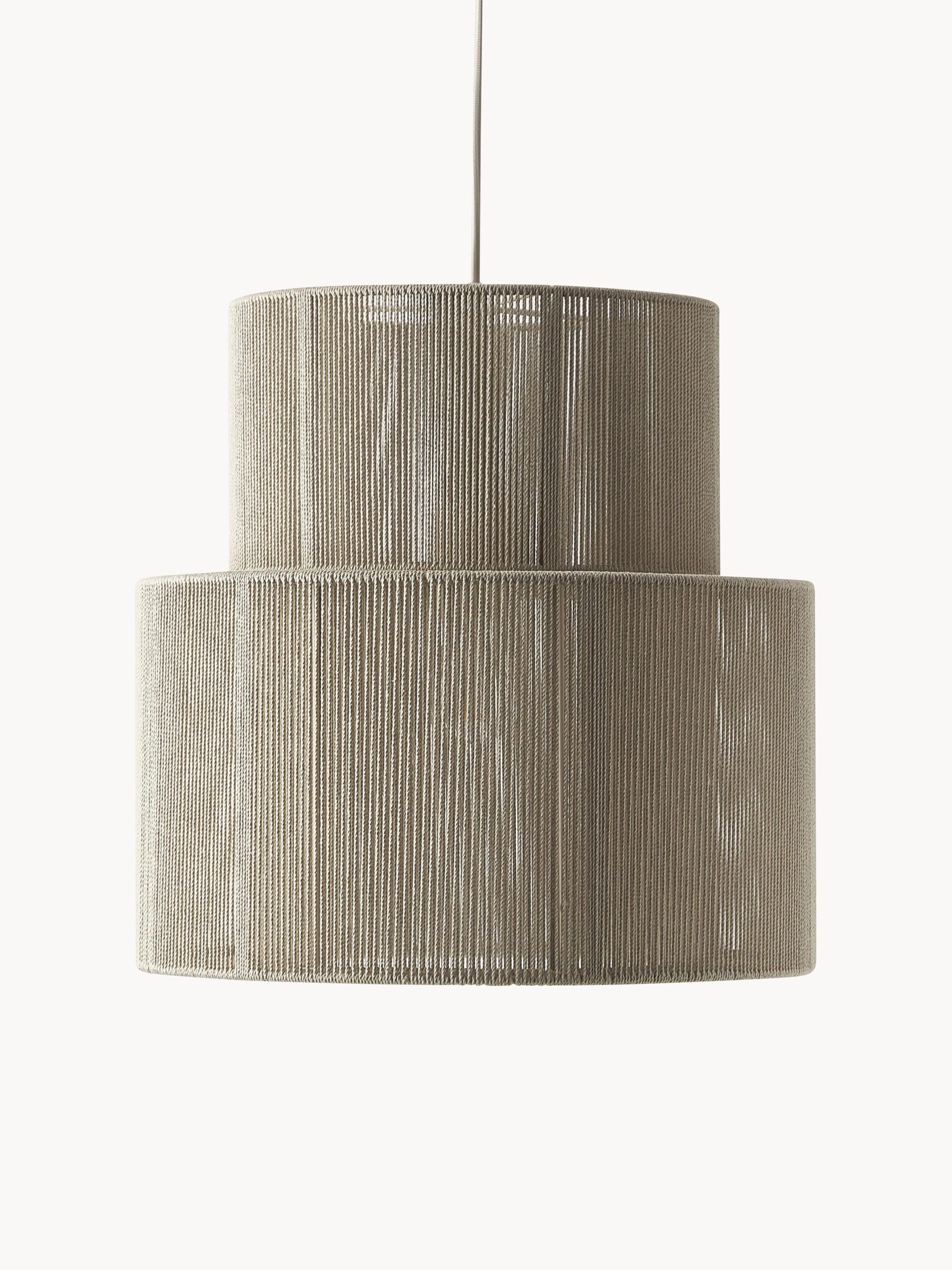 Lampa wisząca Lace z lnianych nitek, Ø 40 cm