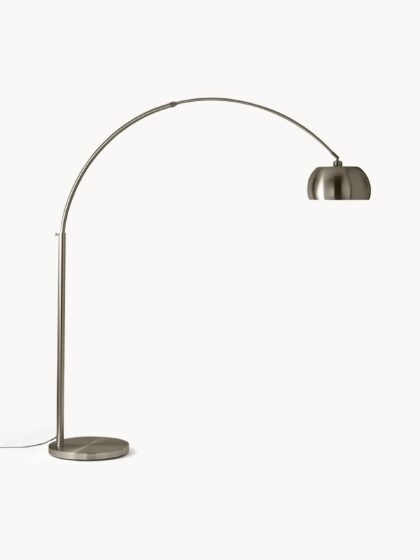 Duża lampa łukowa Bowie z metalu, wys. 202 cm