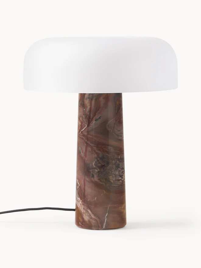 Lampa stołowa Carla z marmurową podstawą