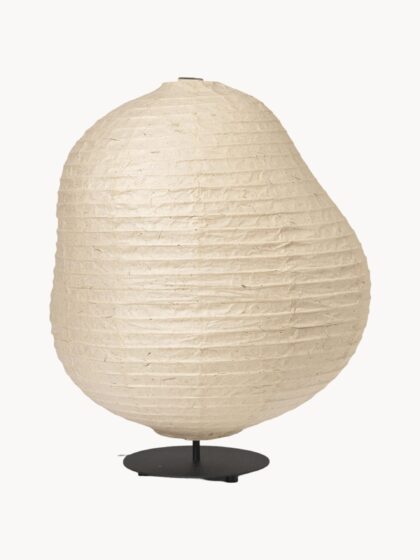 Mała lampa stojąca Kurbis z papieru washi